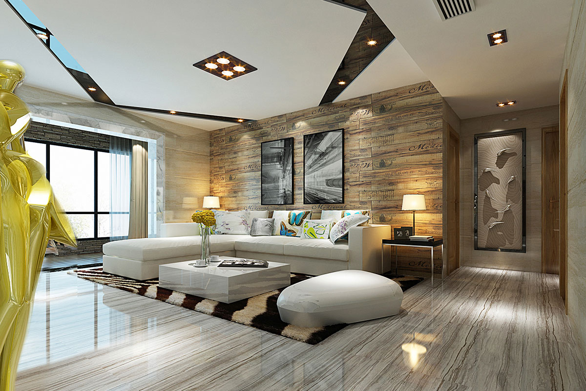 榮和山水美地127m&sup2;現(xiàn)代輕奢風(fēng)格案例