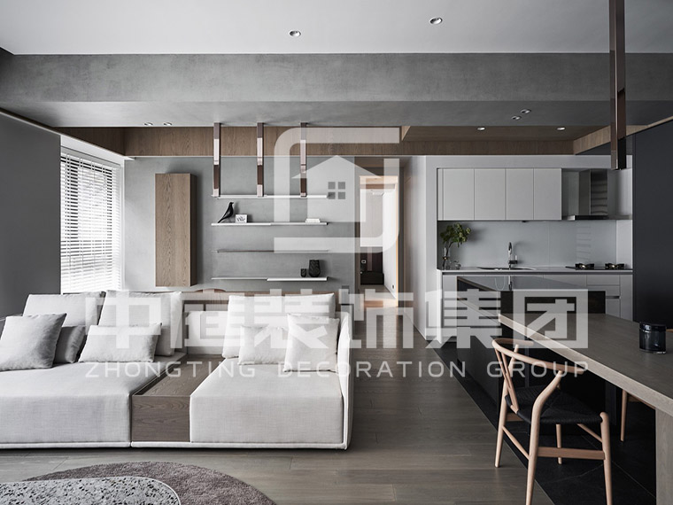 天池山&middot;中脊110平現(xiàn)代風格案例